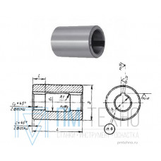 Втулка поддерживающая d32, D60, L100мм к оправкам для горизонтально-фрезерных станков ГОСТ15072-75 