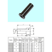 Втулка переходная с цилиндрич. хв-ка d25 на КМ1 